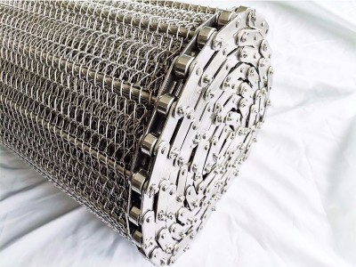 食品鏈條式輸送帶,,食品金屬輸送網帶生產廠家